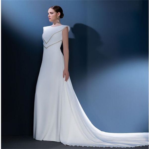 natural ivory vintage wedding dresses for woman sleeveless o neck a-line satin party court train saudi arabia bridal gown 2023 new arrival, White
natural ivory vintage wedding dresses for woman sleeveless o neck a-line satin party court train saudi arabia bridal gown 2023 new arrival, White