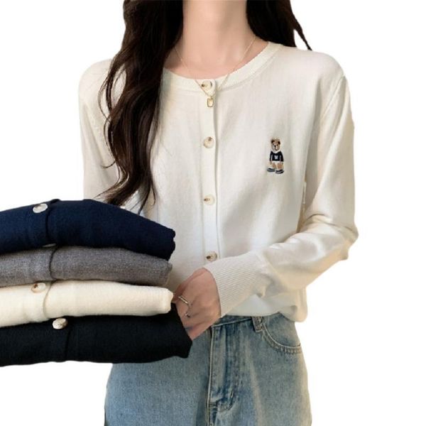 women's knits tees cardigan singlebreasted long sleeve sweater autumn spring vneck solid color knitted coat outerwear warm soft to skin, White
women's knits tees cardigan singlebreasted long sleeve sweater autumn spring vneck solid color knitted coat outerwear warm soft to skin, White