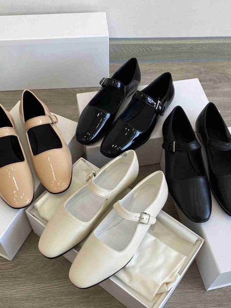 new the row full leather mary jane shoes small square toe shallow cut women's shoes flat sole single shoe, Black
new the row full leather mary jane shoes small square toe shallow cut women's shoes flat sole single shoe, Black
