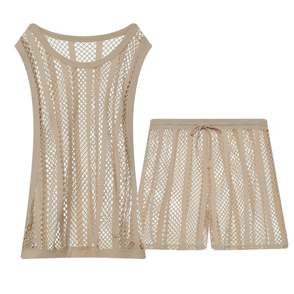 men' tank clevermenmode mens undershirt set mesh boxers sheer fishnet hollow sleeveless singlet shorts nightwear 230726, White;black
men' tank clevermenmode mens undershirt set mesh boxers sheer fishnet hollow sleeveless singlet shorts nightwear 230726, White;black