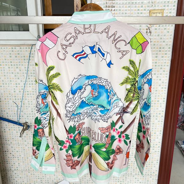 mens casual shirts colorful casablanca surf club long sleeve shirt thin silk men women hawaii beach coconut scene impression print oversize, White;black
mens casual shirts colorful casablanca surf club long sleeve shirt thin silk men women hawaii beach coconut scene impression print oversize, White;black