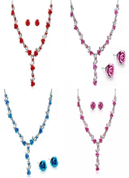 bridal jewelry highend simple fashion ladies strands pendant girls long rose chain necklaces with earrings for women 200 j23140419, Black
bridal jewelry highend simple fashion ladies strands pendant girls long rose chain necklaces with earrings for women 200 j23140419, Black