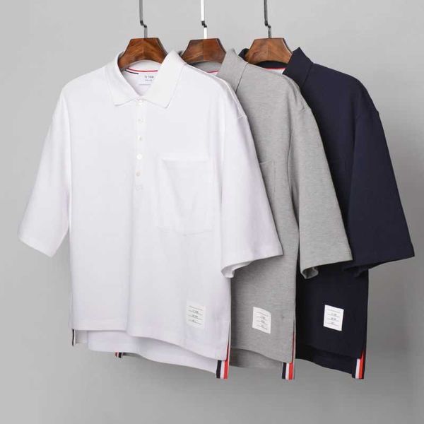 loose os version bonzero short sleeved polo shirt european and american trend half casual men's paul, Black;brown
loose os version bonzero short sleeved polo shirt european and american trend half casual men's paul, Black;brown