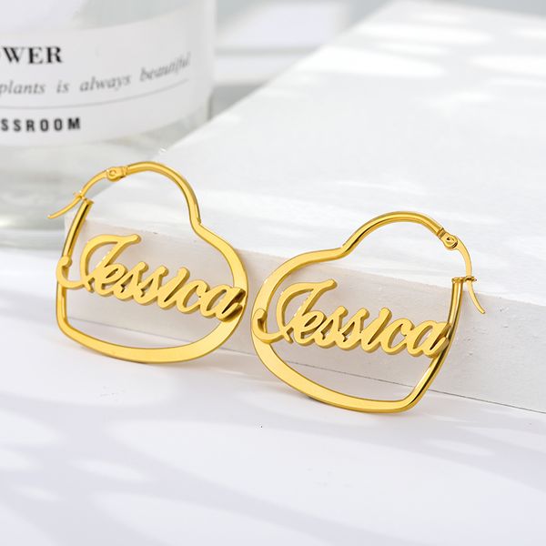 hoop huggie lovely customize name heart namplate earring for women custom letter earrings stainless steel anniversary christmas gift 230727, Golden;silver
hoop huggie lovely customize name heart namplate earring for women custom letter earrings stainless steel anniversary christmas gift 230727, Golden;silver