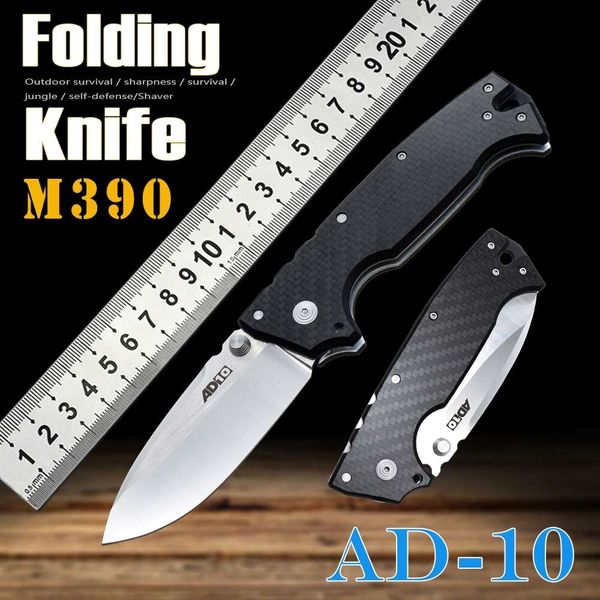 accessories new tacticalad10 folding knife m390 blade high hardness sharp fruit knife outdoor survivor tactical mountaineering field self-de, Silver
accessories new tacticalad10 folding knife m390 blade high hardness sharp fruit knife outdoor survivor tactical mountaineering field self-de, Silver