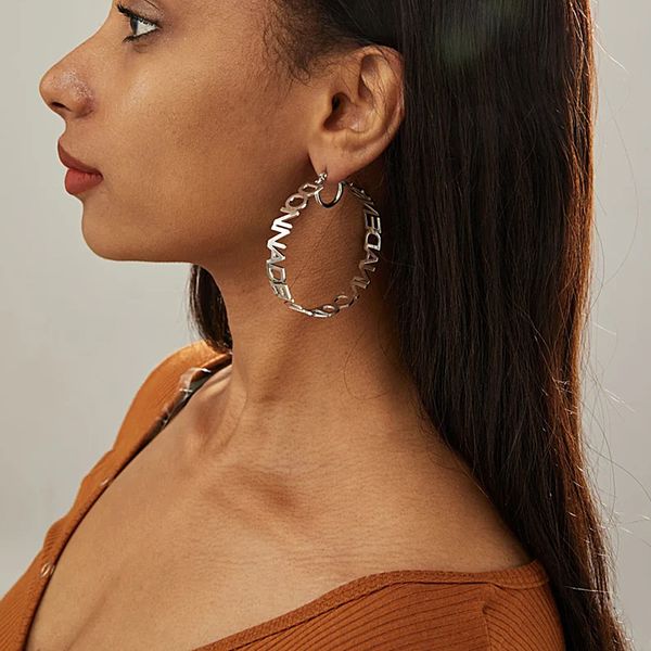 hoop huggie stainless steel personalised name earrings for women big circle letter nameplate custom waterproof jewelry 230727, Golden;silver
hoop huggie stainless steel personalised name earrings for women big circle letter nameplate custom waterproof jewelry 230727, Golden;silver