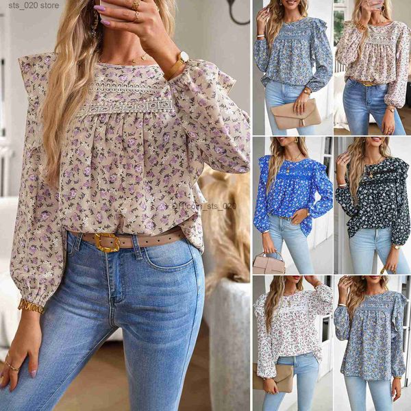 women's blouses shirts design floral shirt for women's autumn and winter 2023 round neck long sleeved t230727, White
women's blouses shirts design floral shirt for women's autumn and winter 2023 round neck long sleeved t230727, White