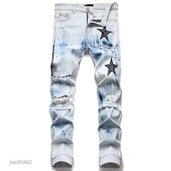 mens jeans designer designer pant mens slim fit elastic embroidery fashion jean style cat whisker whitening men's broken hole same styl, Blue
mens jeans designer designer pant mens slim fit elastic embroidery fashion jean style cat whisker whitening men's broken hole same styl, Blue