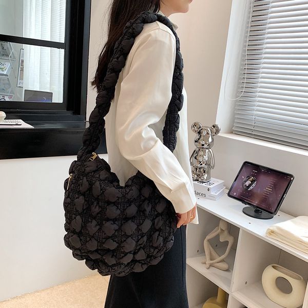 Outlet factory shoulder bags 10 colors light and soft leisure messenger bag solid color leather sewing plaid fashion handbag clouds pleated Joker backpack 687#, Grey
Outlet factory shoulder bags 10 colors light and soft leisure messenger bag solid color leather sewing plaid fashion handbag clouds pleated Joker backpack 687#, Grey