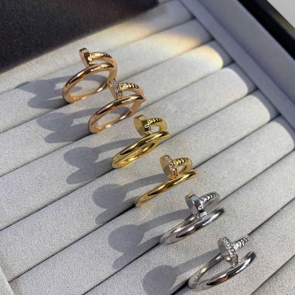 cartiar rings jewelry star's same style titanium steel screw and nail ring light luxury for men and women couple ring pair tail ring in, Silver
cartiar rings jewelry star's same style titanium steel screw and nail ring light luxury for men and women couple ring pair tail ring in, Silver
