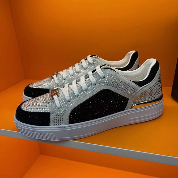 fashion men dress shoes skull&bones loafers thick bottom running sneaker italy originals elastic band low strass leather designer casual ten, Black
fashion men dress shoes skull&bones loafers thick bottom running sneaker italy originals elastic band low strass leather designer casual ten, Black