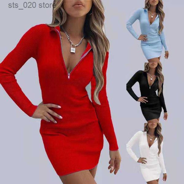 basic casual dresses women's autumn and winter slim fit fashion polo neck solid zipper high waist deep v long sleeve dress t230727, Black;gray
basic casual dresses women's autumn and winter slim fit fashion polo neck solid zipper high waist deep v long sleeve dress t230727, Black;gray