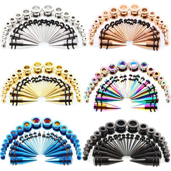 dental grills 36pcs ear stretching kit stainless steel 14g00g strecher set gauge plug tunnel taper piercing lot 230727, Black
dental grills 36pcs ear stretching kit stainless steel 14g00g strecher set gauge plug tunnel taper piercing lot 230727, Black