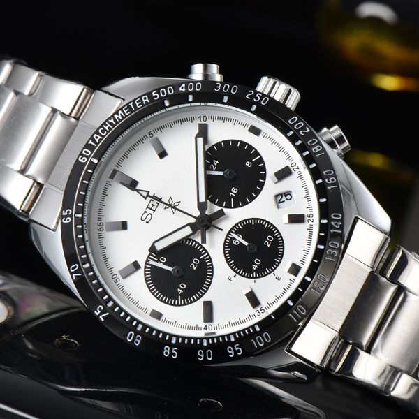 brand seikx x series mens watch 39mm dial steel belt calendar multifunction chronograph luminous designer movement luxury watches montre, Slivery;black
brand seikx x series mens watch 39mm dial steel belt calendar multifunction chronograph luminous designer movement luxury watches montre, Slivery;black