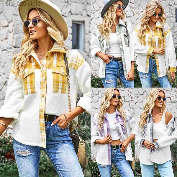 women's jackets autonomous 2022 autumn/winter new checker shirt thick coat casual style t230727, Black;brown
women's jackets autonomous 2022 autumn/winter new checker shirt thick coat casual style t230727, Black;brown