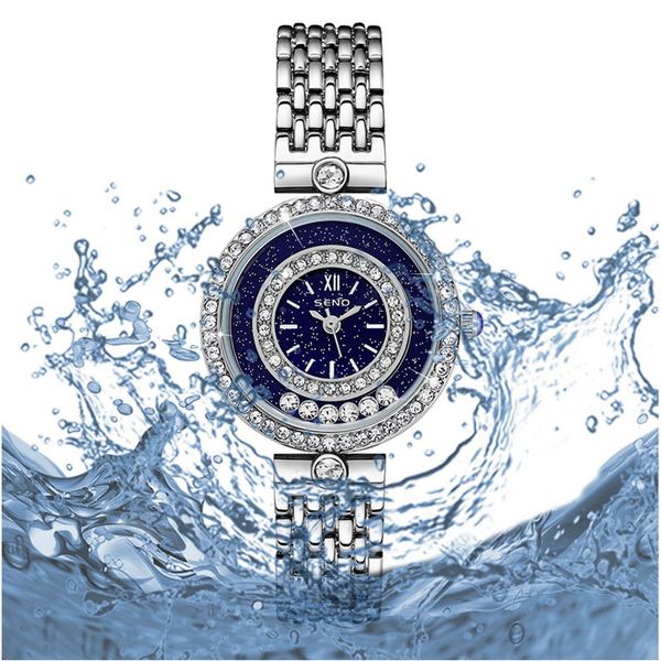 womens luxury diamond watches quartz watch steel strap waterproof 30mm watch, Slivery;brown
womens luxury diamond watches quartz watch steel strap waterproof 30mm watch, Slivery;brown