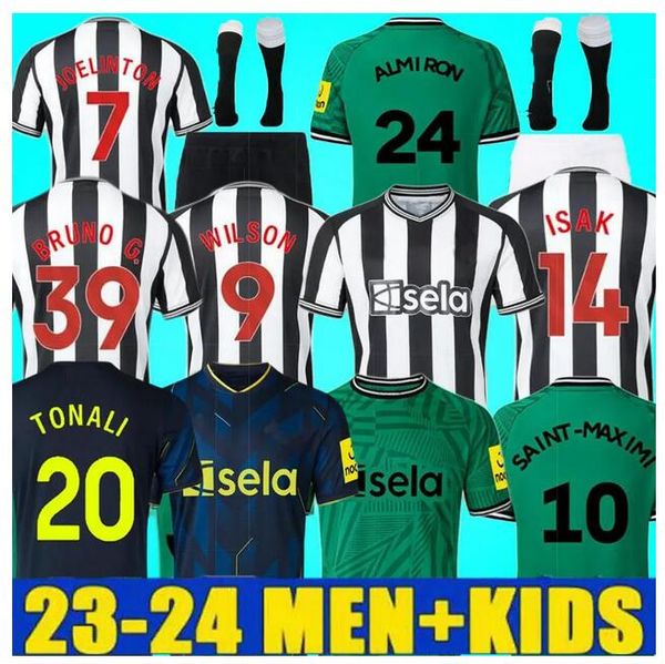 23 24 newcastles soccer jerseys men kids kit nufc 2023 2024 bruno g. wilson saint maximin isak uniteds football shirt home away third set fa, Black;yellow
23 24 newcastles soccer jerseys men kids kit nufc 2023 2024 bruno g. wilson saint maximin isak uniteds football shirt home away third set fa, Black;yellow