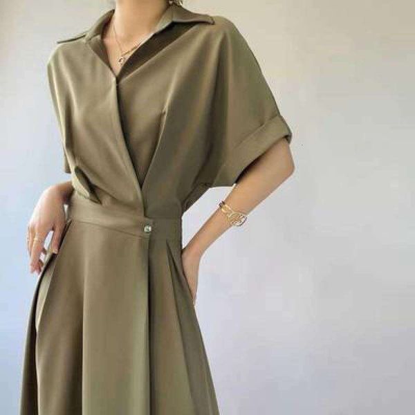 temperament shirt dress summer womens clothing french high end slim unique skirt, Black;gray
temperament shirt dress summer womens clothing french high end slim unique skirt, Black;gray