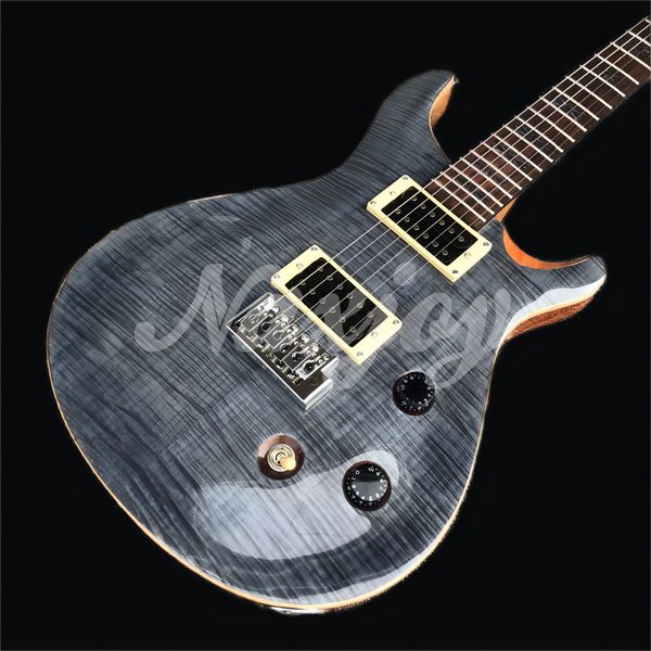 bright gray flame maple 6-string electric guitar, solid mahogany fingerboard guitar, real p, ing
bright gray flame maple 6-string electric guitar, solid mahogany fingerboard guitar, real p, ing