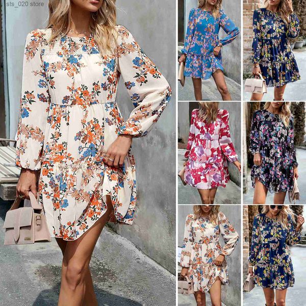 basic casual dresses women's printed dress 2023 autumn/winter round neck short skirt t230727, Black;gray
basic casual dresses women's printed dress 2023 autumn/winter round neck short skirt t230727, Black;gray