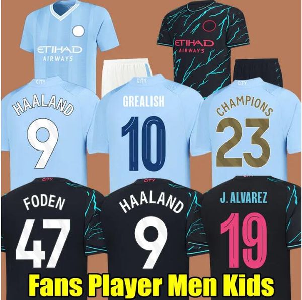 23 24 haaland soccer jerseys grealish manchester de bruyne mans cities joao grealish city fans player version foden 3rd 2023 2024 men kids k, Black;yellow
23 24 haaland soccer jerseys grealish manchester de bruyne mans cities joao grealish city fans player version foden 3rd 2023 2024 men kids k, Black;yellow