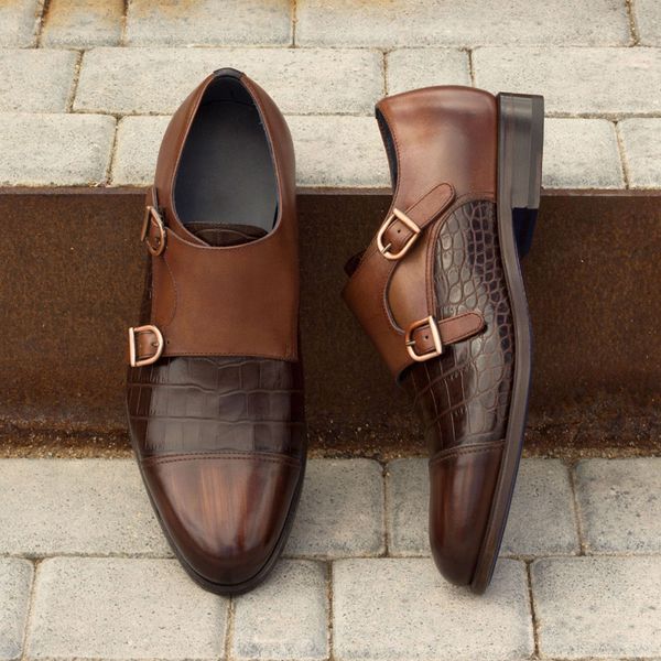 dress shoes men leather fashion loafers buckle pattern trendy slip on casual monk wedding office party footwear 230726, Black
dress shoes men leather fashion loafers buckle pattern trendy slip on casual monk wedding office party footwear 230726, Black