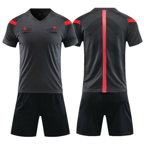 men's tracksuits professional referee soccer jersey set v-neck football referee uniform short sleeve match judge shirt three pockets sh, Gray
men's tracksuits professional referee soccer jersey set v-neck football referee uniform short sleeve match judge shirt three pockets sh, Gray