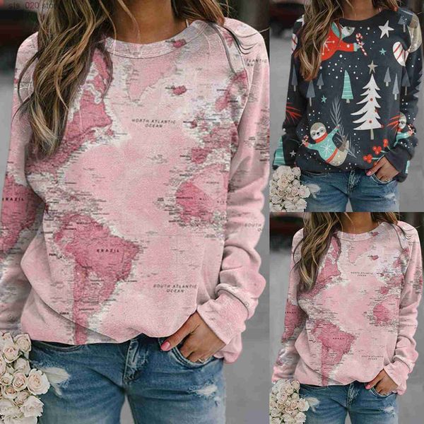 women's hoodies sweatshirts pink world map print sweatshirts womens shirts vintage pattern round neck long sleeve hoodies print flower, Black
women's hoodies sweatshirts pink world map print sweatshirts womens shirts vintage pattern round neck long sleeve hoodies print flower, Black