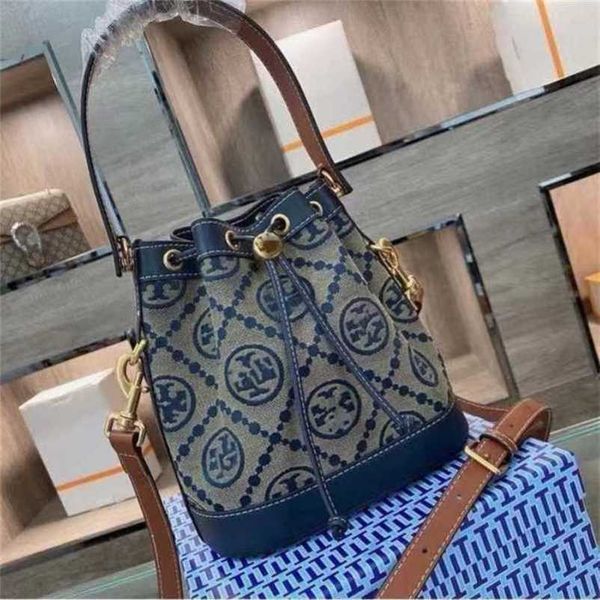 2023 new luxury bags trend bucket canvas leisure shoulder messenger