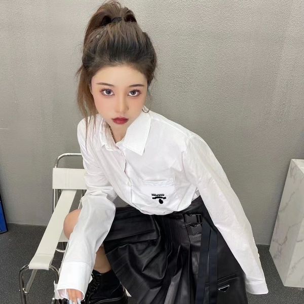 women's blouse jacket tshirts early spring chest letter short slim shirt blouse casual tee outwear coats top, Black;brown
women's blouse jacket tshirts early spring chest letter short slim shirt blouse casual tee outwear coats top, Black;brown