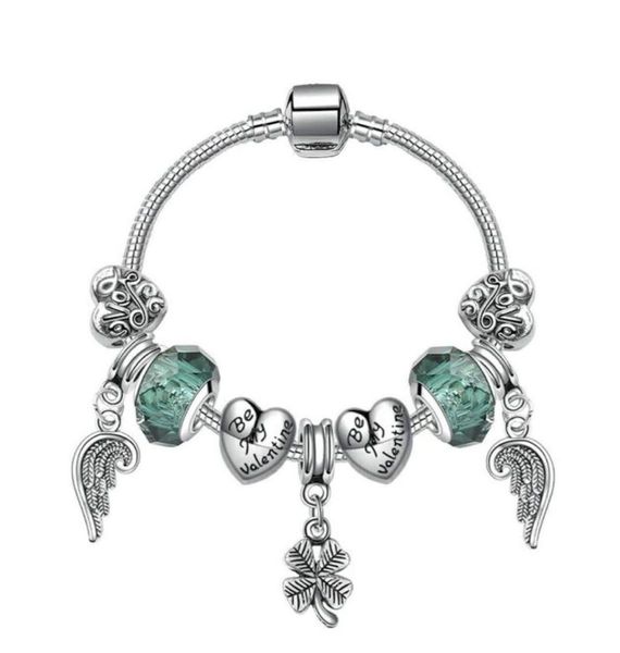 new diy jewelry charm bracelet angle wing four leaf pendant charm beads accessories 925 silver bangle for girl women bracelet9993078, Golden;silver
new diy jewelry charm bracelet angle wing four leaf pendant charm beads accessories 925 silver bangle for girl women bracelet9993078, Golden;silver