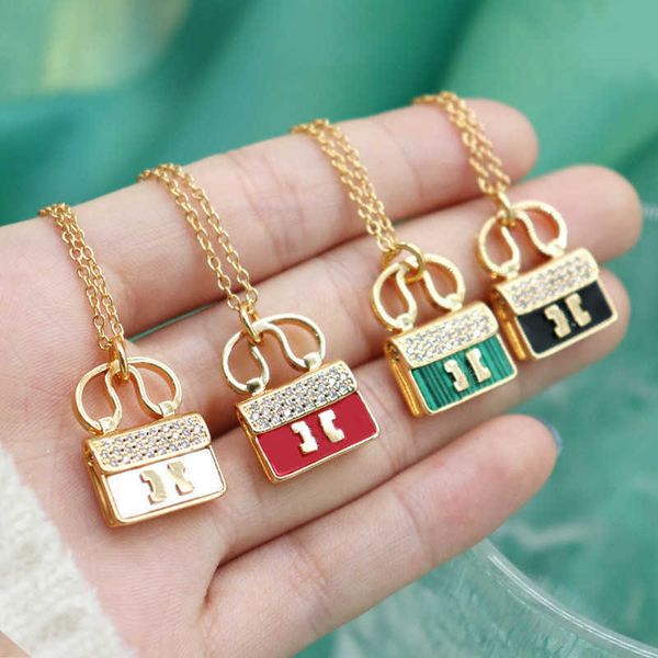 designer jewelry necklace high version kangkang handbag necklace niche light luxury diamond inlaid 18k gold fritillaria agate letter clavicl, Black
designer jewelry necklace high version kangkang handbag necklace niche light luxury diamond inlaid 18k gold fritillaria agate letter clavicl, Black