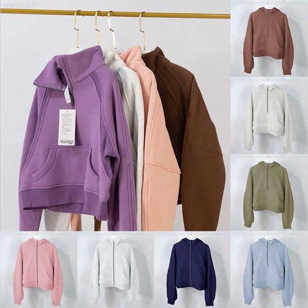 thick scuba womens yoga hoodie plus velvet jackets autumn and winter hoodys sports half zipper terry designer sweater cing loose short cloth, Black
thick scuba womens yoga hoodie plus velvet jackets autumn and winter hoodys sports half zipper terry designer sweater cing loose short cloth, Black