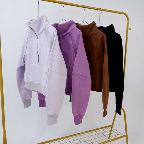lulu jacket yoga shirt scuba oversized funnel neck half zip hoodies thickened thermal insulation sports coat gym outdoor sports stand collar
lulu jacket yoga shirt scuba oversized funnel neck half zip hoodies thickened thermal insulation sports coat gym outdoor sports stand collar