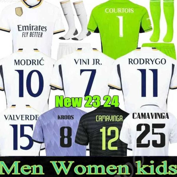 23 24 bellingham benzema soccer jerseys 2023 football shirt vini jr alaba rodrygo modric carvajal tchouameni camiseta men kids kit sets tida, White;black
23 24 bellingham benzema soccer jerseys 2023 football shirt vini jr alaba rodrygo modric carvajal tchouameni camiseta men kids kit sets tida, White;black