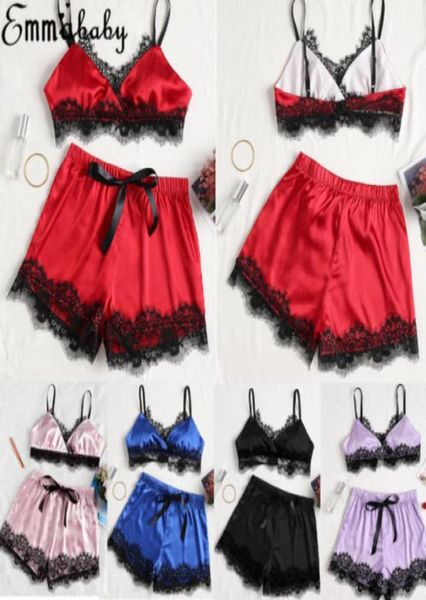 trendy fashion cute lace solid high waist silk satin women pajamas set pyjama sleepwear nightwear loungewear homewear1427582, Black;red
trendy fashion cute lace solid high waist silk satin women pajamas set pyjama sleepwear nightwear loungewear homewear1427582, Black;red
