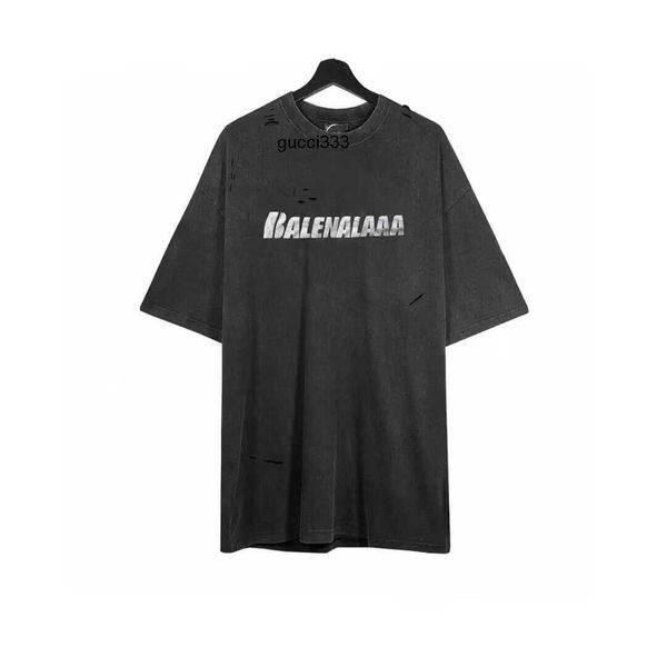 neck cotton old t shirt men women vintage balencaigaly t-shirt tee cotton print made balencigaly broke hole crew oversized fit lovers paris, White;black
neck cotton old t shirt men women vintage balencaigaly t-shirt tee cotton print made balencigaly broke hole crew oversized fit lovers paris, White;black