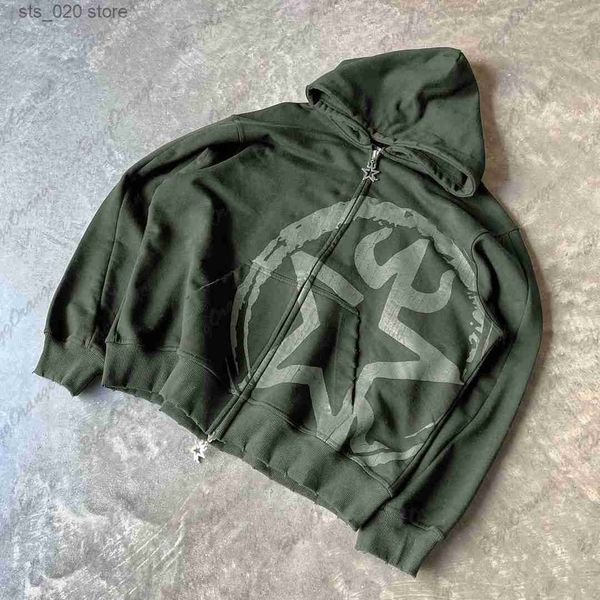 women's hoodies sweatshirts 2023 new american y2k hiphop star zip hoodie fashion brand loose long sleeve cardigan winter clothes hoodie, Black
women's hoodies sweatshirts 2023 new american y2k hiphop star zip hoodie fashion brand loose long sleeve cardigan winter clothes hoodie, Black