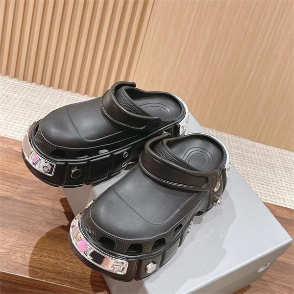 hardcroc sandals designer croc rubber slippers slip on platform slides tone fashion waterproof sandal slide size 35-45, Black
hardcroc sandals designer croc rubber slippers slip on platform slides tone fashion waterproof sandal slide size 35-45, Black