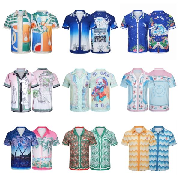 casablanc shirt 23ss designer shirts masao san print mens casual shirt womens loose silk casablacnca shirt short sleeves luxury t-shirt tees, White;black
casablanc shirt 23ss designer shirts masao san print mens casual shirt womens loose silk casablacnca shirt short sleeves luxury t-shirt tees, White;black
