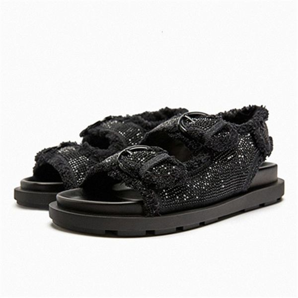 sandals designer sandals women summer casual beach flats ladies thick sole platform shoes black crystal gladiator sandalias mujer 230726
sandals designer sandals women summer casual beach flats ladies thick sole platform shoes black crystal gladiator sandalias mujer 230726