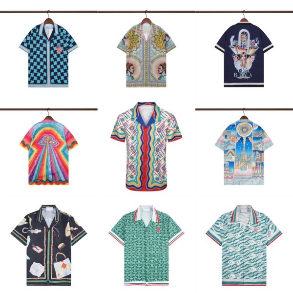 casablanca shirt designer shirts men casual shirts beach short sleeve print classic button lapel slim fit blouses size -3xl 18 colors, White;black
casablanca shirt designer shirts men casual shirts beach short sleeve print classic button lapel slim fit blouses size -3xl 18 colors, White;black
