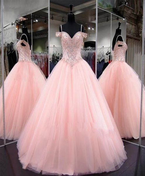 light pink tulle sweet 16 dresses ball gown off the shoulder beading crystal sequin draped quinceanera dress prom graduation dress4191322, Blue;red
light pink tulle sweet 16 dresses ball gown off the shoulder beading crystal sequin draped quinceanera dress prom graduation dress4191322, Blue;red