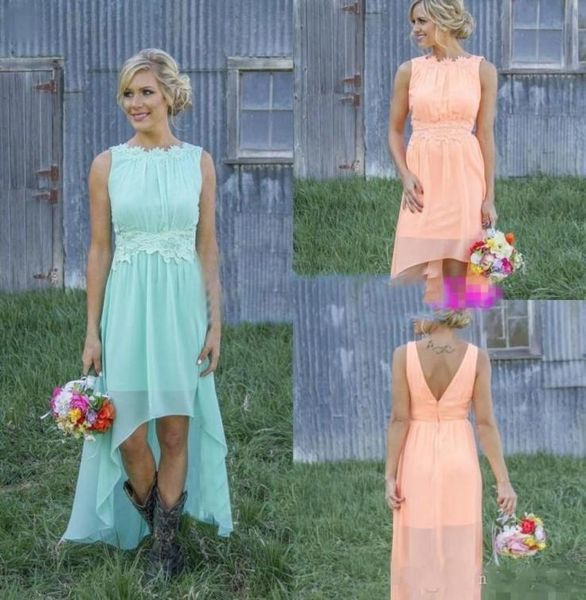 modest country mint bridesmaid dresses crew neck chiffon lace formal high low wedding guest maid of the honor gowns plus size chea6130308, White;pink
modest country mint bridesmaid dresses crew neck chiffon lace formal high low wedding guest maid of the honor gowns plus size chea6130308, White;pink