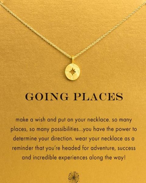 with card cute dogeared necklace with polaris compass going places silver and gold color no fade and 740755
with card cute dogeared necklace with polaris compass going places silver and gold color no fade and 740755