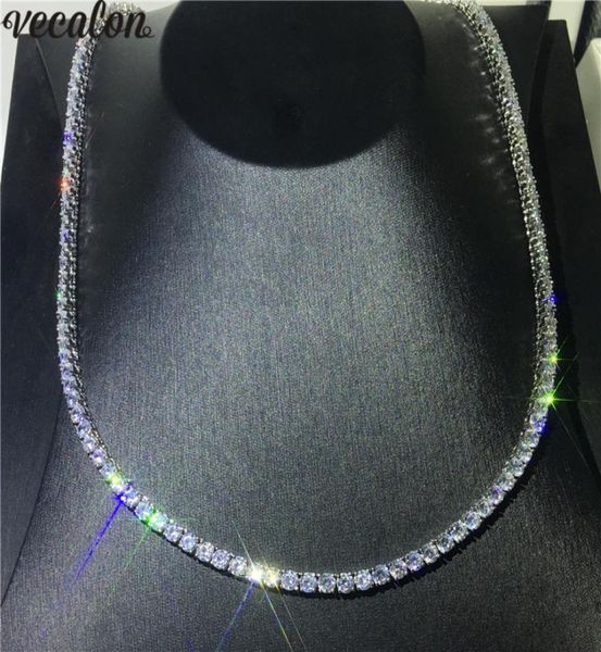 vecalon luxury tennis necklace white gold filled full 4mm 5a cz party wedding necklaces for women men hiphop jewelry gift8171954, Black
vecalon luxury tennis necklace white gold filled full 4mm 5a cz party wedding necklaces for women men hiphop jewelry gift8171954, Black