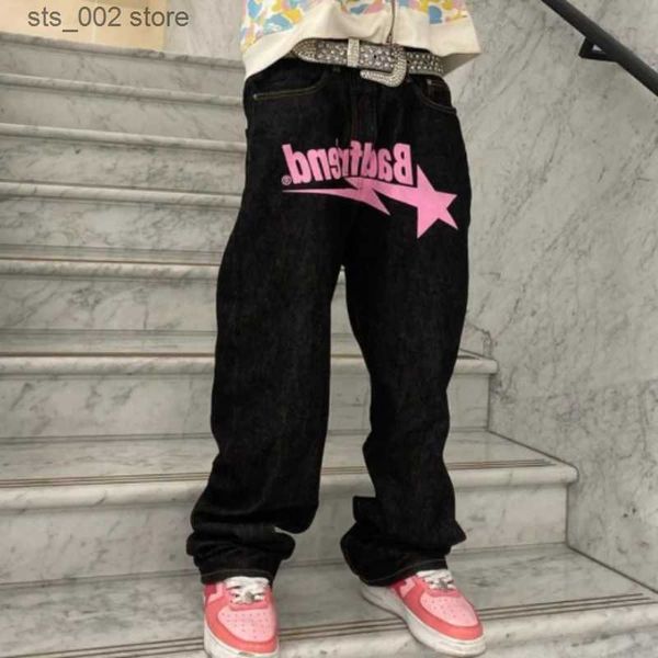 men's jeans y2k high-waisted straight trend printed mens jeans loose casual wide-leg patns harajuku retro street hip hop denim trousers, Blue
men's jeans y2k high-waisted straight trend printed mens jeans loose casual wide-leg patns harajuku retro street hip hop denim trousers, Blue