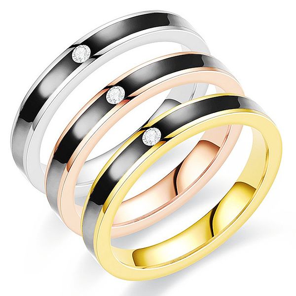 4mm creative rings for women drip-oil stainless steel ring embedded with a small zircon in the center design jewelry for mom girlfriend yw41, Silver
4mm creative rings for women drip-oil stainless steel ring embedded with a small zircon in the center design jewelry for mom girlfriend yw41, Silver