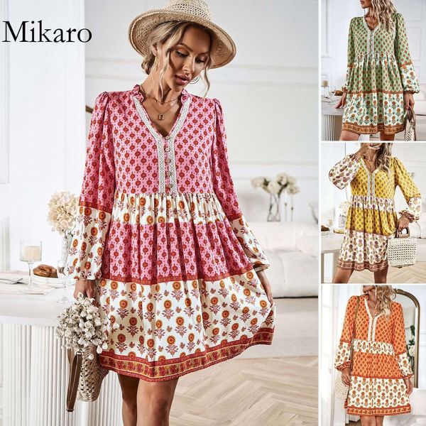 mikaro diyun dress women's 2023 autumn vacation casual bohemian mid length dress, Black;gray
mikaro diyun dress women's 2023 autumn vacation casual bohemian mid length dress, Black;gray