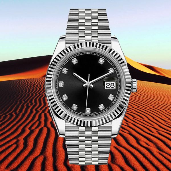 men's automatic sports machinery watch 36/41mm 904l stainless steel illuminated waterproof watch sapphire business classic women quartz, Slivery;brown
men's automatic sports machinery watch 36/41mm 904l stainless steel illuminated waterproof watch sapphire business classic women quartz, Slivery;brown